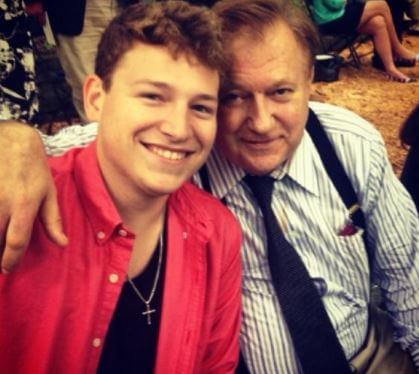 Alec Beckel with his father Bob Beckel.